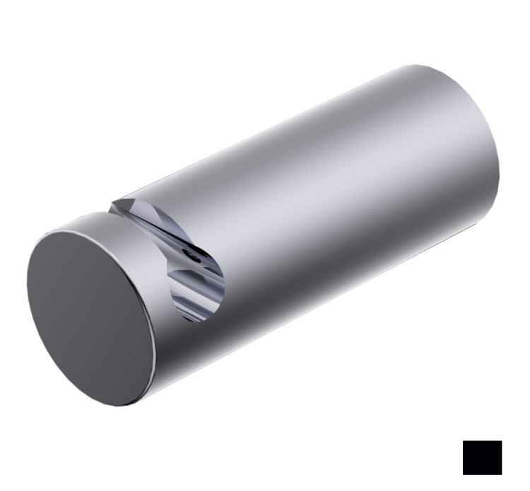 Держатель для рейлинга Ritmonio Elementa Fittings 30x80x30 мм черный 7BW002C04
