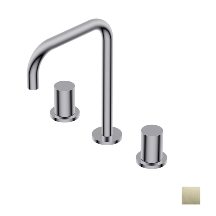 Смеситель для раковины Ritmonio Diametro35 S вентильный Brushed champagne PVD PR52AE201F46