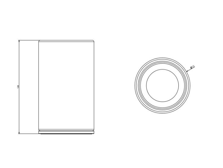 Стакан настольный Gessi 316 цвет Steel Brushed 54732239