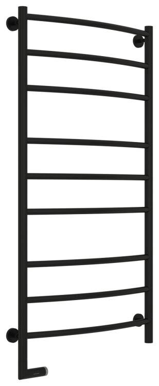 Полотенцесушитель электрический Сунержа Галант 2.0 1200x600 мм МЭМ слева черный матовый 3152001260