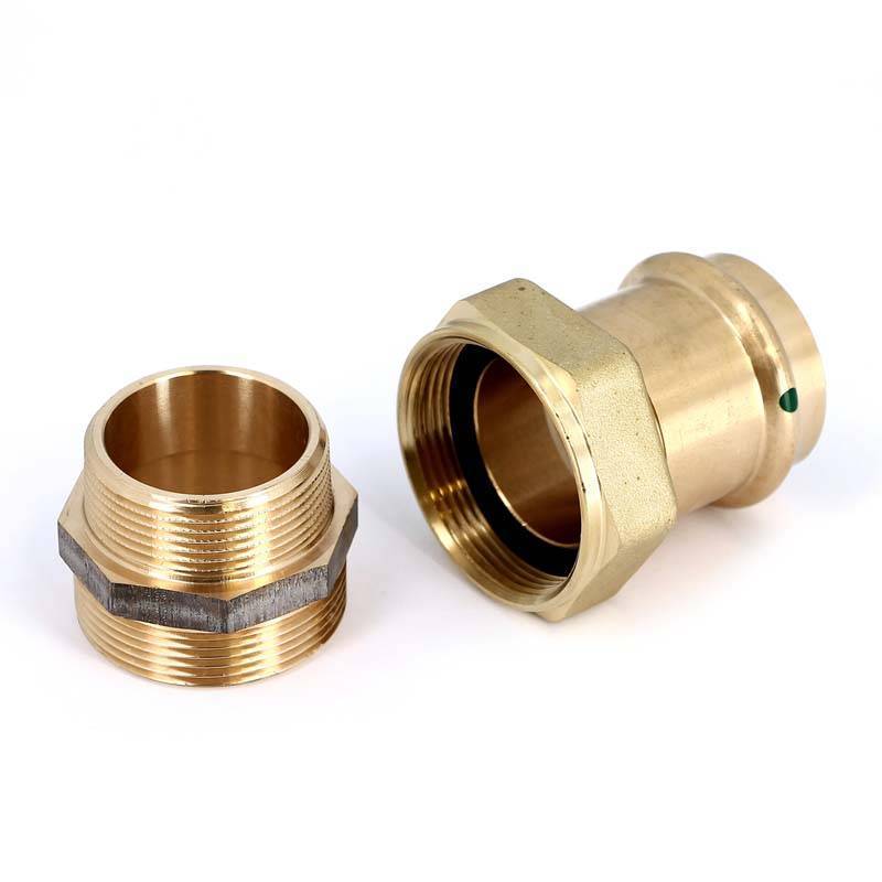 Муфта разъёмная пресс-Н бронза Viega Sanpress 42x1 1/2 135966