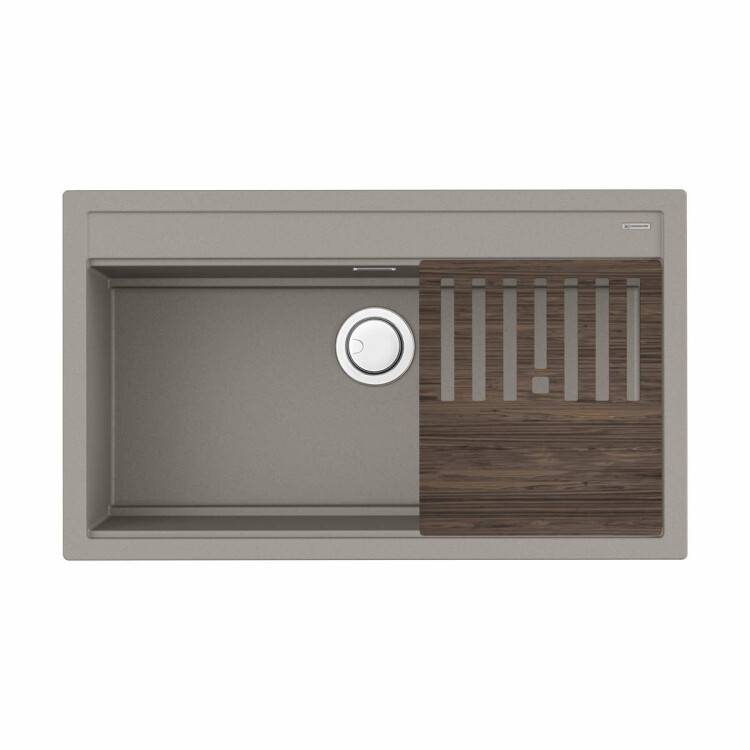 Кухонная мойка OMOIKIRI Kitagawa 86-1 860x510 мм Leningrad Grey 4993796