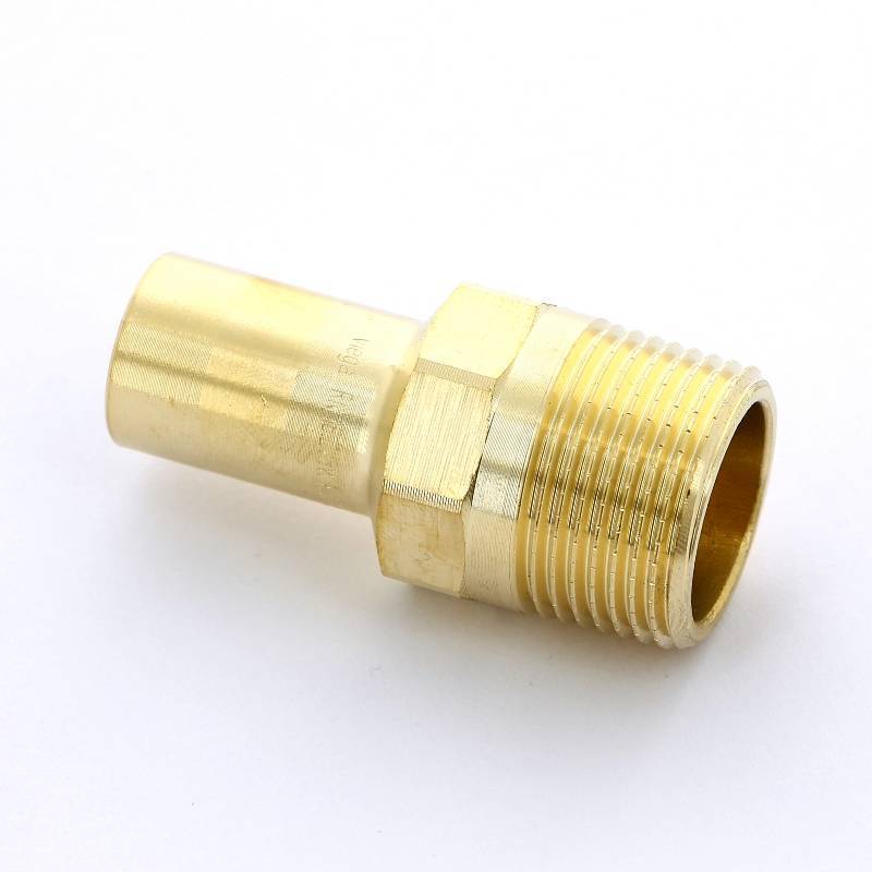 Переходник пресс Viega Sanpress 18 мм x 1/2 НР бронза 285081