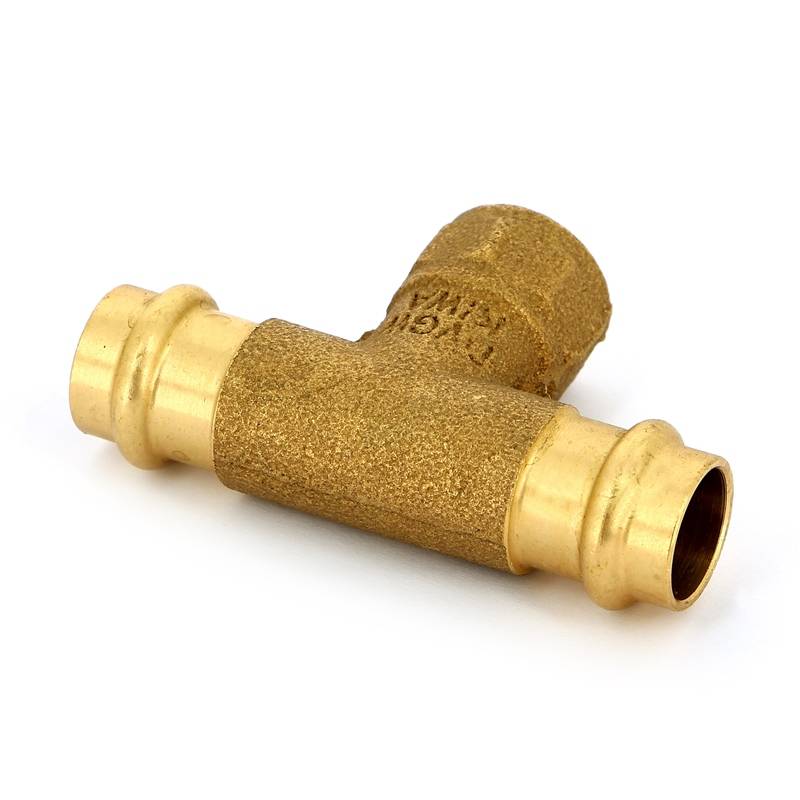 Тройник пресс-В IBP B-Press 18x1/2x18 мм бронза P4130G01804018