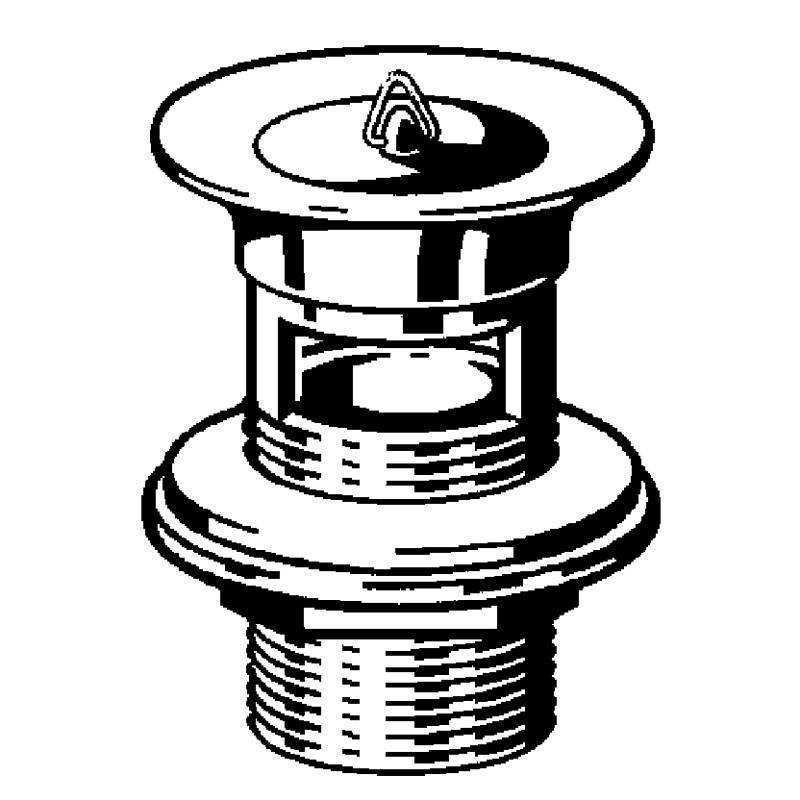 Выпуск для раковины Viega 1 1/4х60х70 мм с пробкой и переливом хром 5222.1 111861