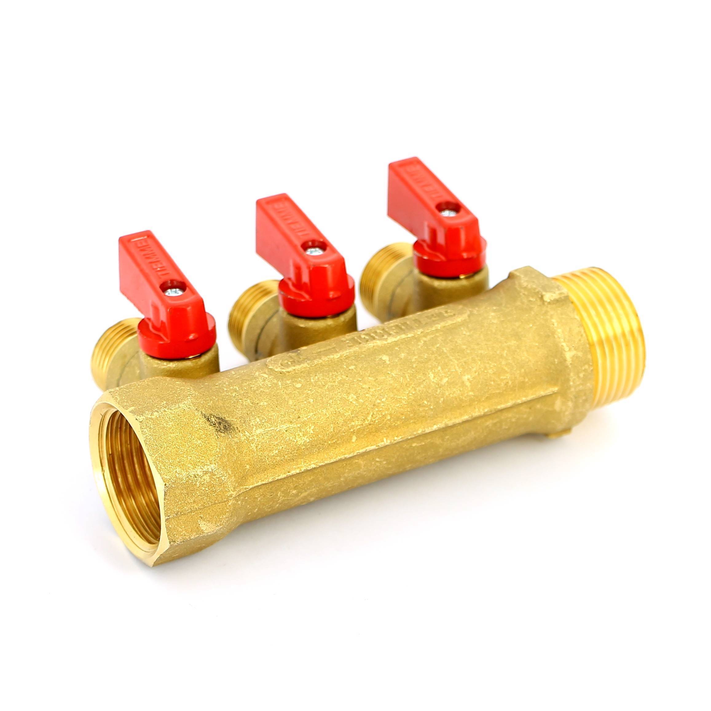 Коллектор Tiemme 1820 1 НВ 3 выхода 1/2 Н 36 мм 1820005