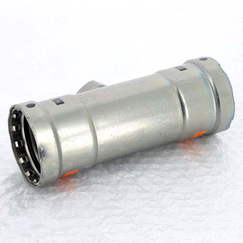 Тройник пресс-ВР оцинкованная сталь Viega Megapress 2x1x2 695262