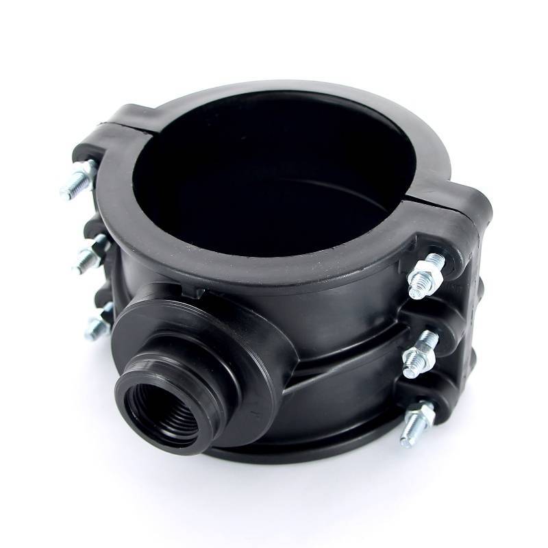 Седловая врезка Unidelta 125х1 4 болта для труб ПНД 1019125004