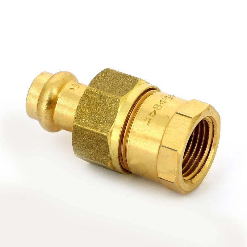Муфта пресс-В IBP >B< Press 12 мм x 1/2 с разъемным соединением бронза P4330G01204000