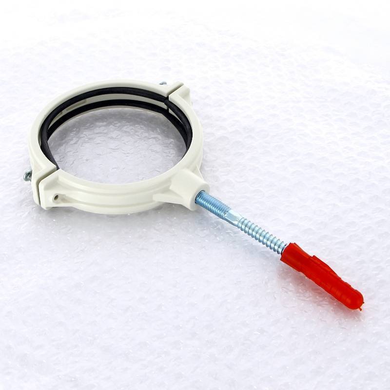 Хомут канализационный Sinikon Комфорт 110 мм шумопоглощающий со шпилькой и дюбелем KPP.110.K.D