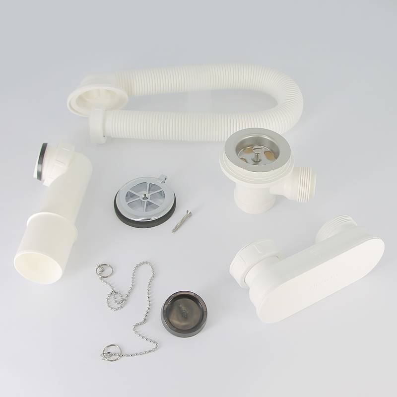 Слив-перелив для ванны Alcaplast A501 с цепочкой и пробкой хром A501