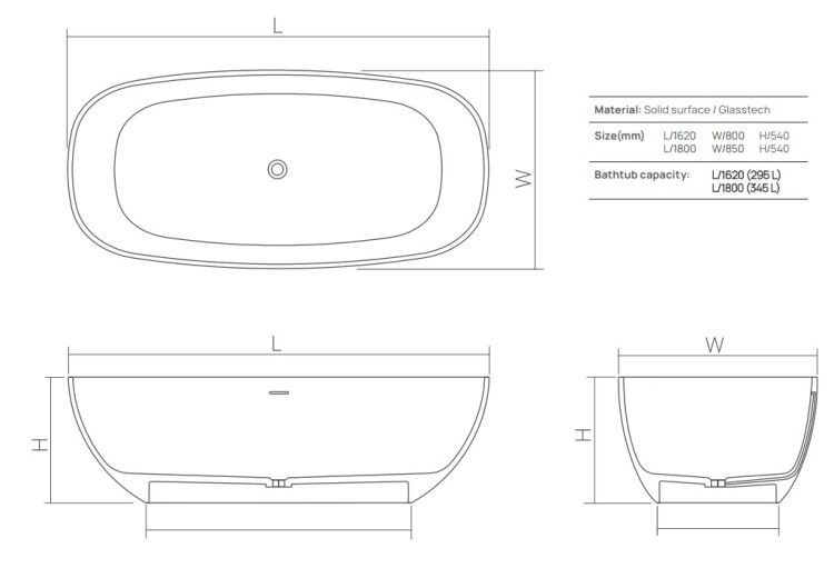 Ванна DEA Design Modern 1800x850x540 мм отдельностоящая Glasstech цвет Brown Copper DD8666 1800 R9