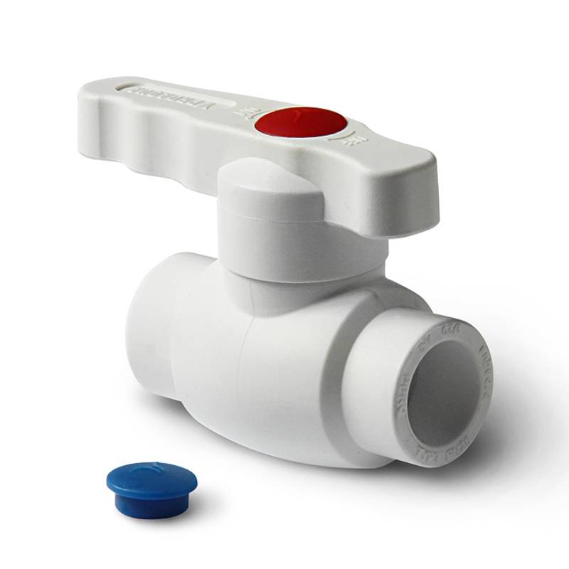 Кран шаровой PPR Pro Aqua Standart 20 мм белый с ручкой PA44008