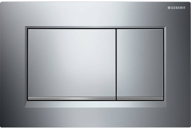 Клавиша смыва Geberit Sigma30 двойной смыв глянцевый хром 115.883.KH.1