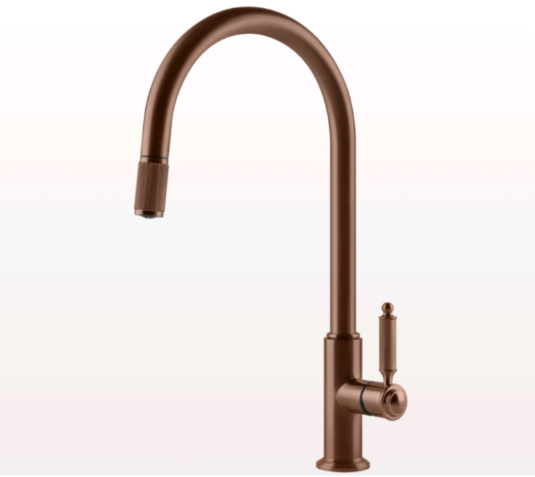 Смеситель для кухни Gessi VENTI20 медь брашированная 60622708