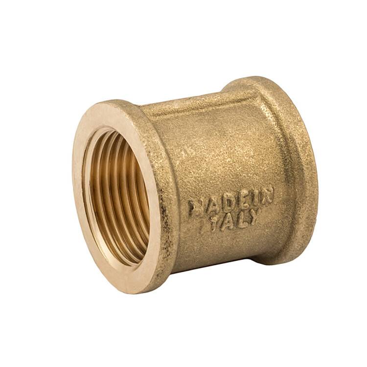 Муфта равнопроходная General Fittings латунь ВВ 3/8 EBF1638