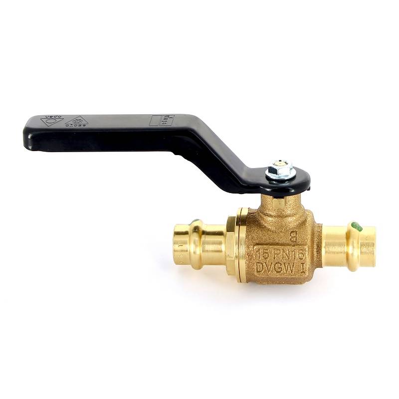 Кран шаровой Viega Easytop 15 пресс бронза SC-Contur высокая Т-образная ручка 590437