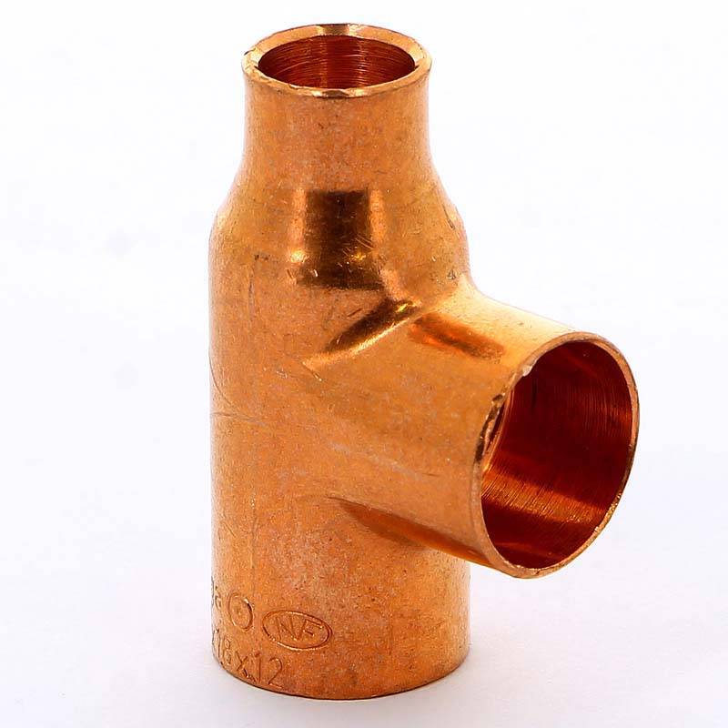 Тройник медный под пайку Viega 18х12х18 мм 114565