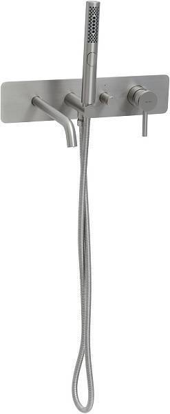 Смеситель для ванны Allen Brau Priority с внутренней частью излив 20 см никель браш 5.31A06-BN