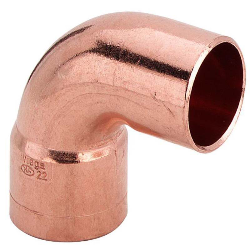Угол медный 90 градусов однораструбный под пайку Viega 42 мм 113995