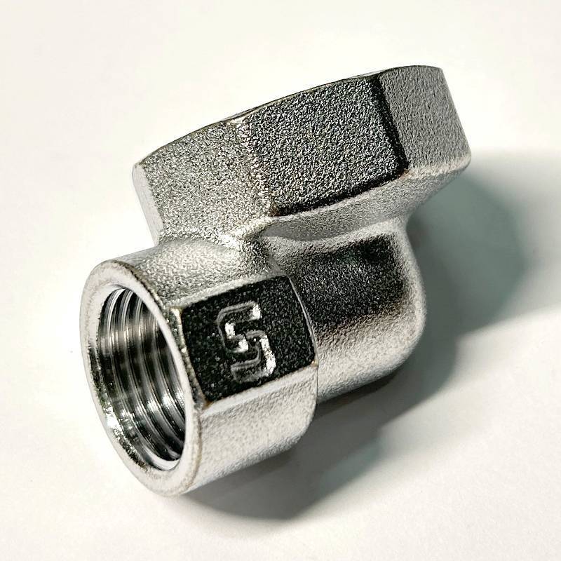 Угол редукционный ВВ General Fittings 1х1/2 хромированный 636C4201
