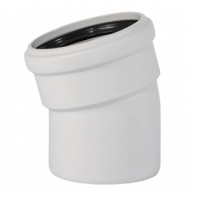 Отвод бесшумный Ostendorf Skolan Safe SKB 90 мм 15° RAL 7035 334100