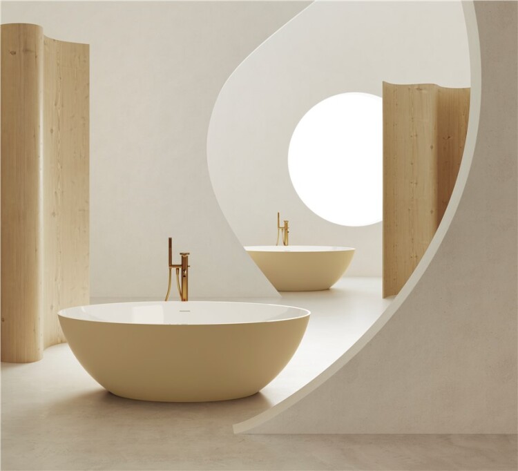 Ванна Treesse Carezza 1800x850x520 мм белый матовый V308BO