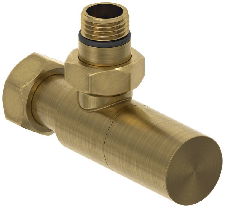 Вентиль угловой Сунержа Цилиндр G 1/2 x G 3/4 состаренная латунь 051-1400-1234