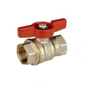 Кран шаровой Giacomini DADO R911 1 1/4 ВР-ВР бабочка никелированный R911X026