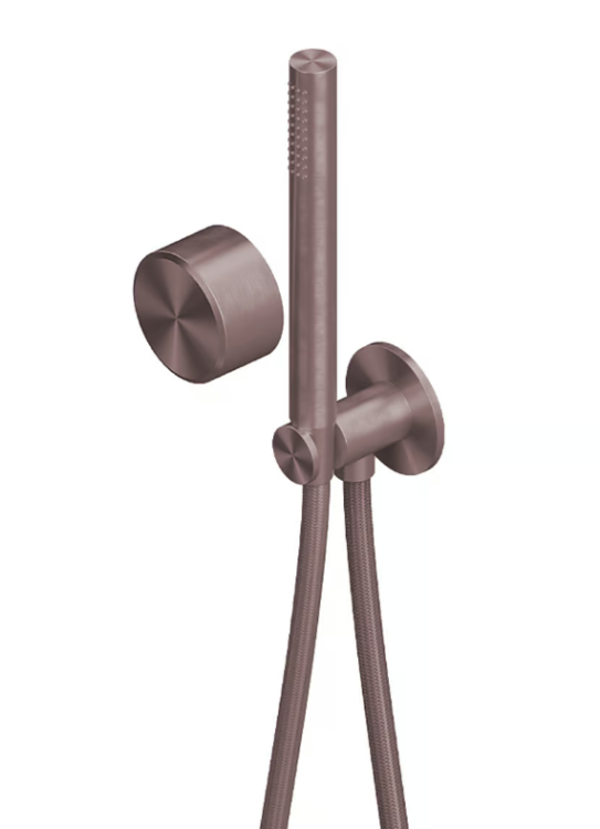 Смеситель для душа Quadrodesign Stereo встраиваемый на 1 потребитель золото розовое 1658OR