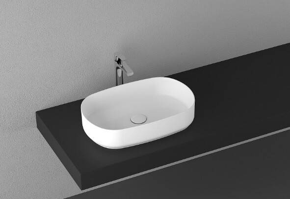 Раковина накладная ISVEA Infinity 550х360х120 мм белая 10NF65055SV