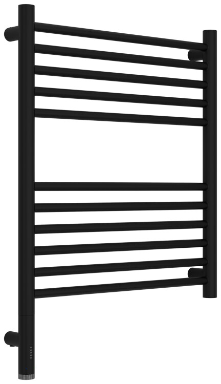 Полотенцесушитель электрический Сунержа Богема 3.1 600x500 мм МЭМ нижнее слева черный матовый 3160046050