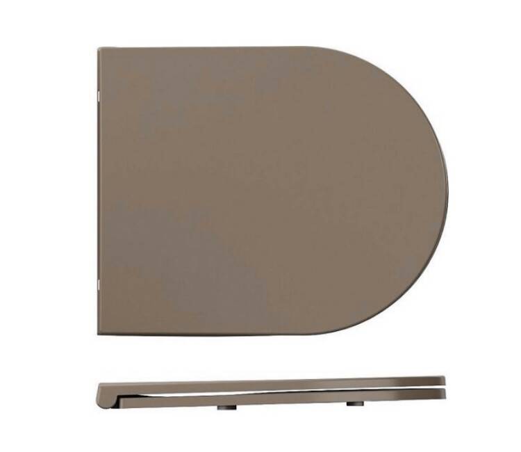 Сиденье для унитаза ISVEA Infinity F50 коричневый матовый 40KF0531IS