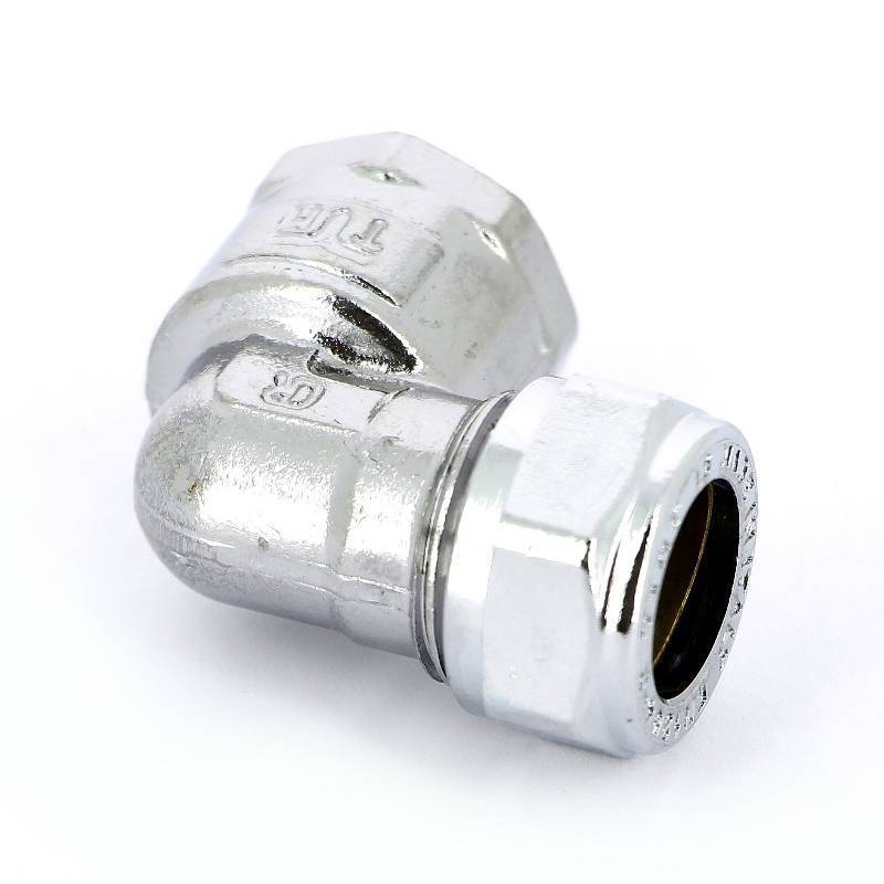 Угольник обжимной Tiemme хромированный 12х1/2 ВР 1130090