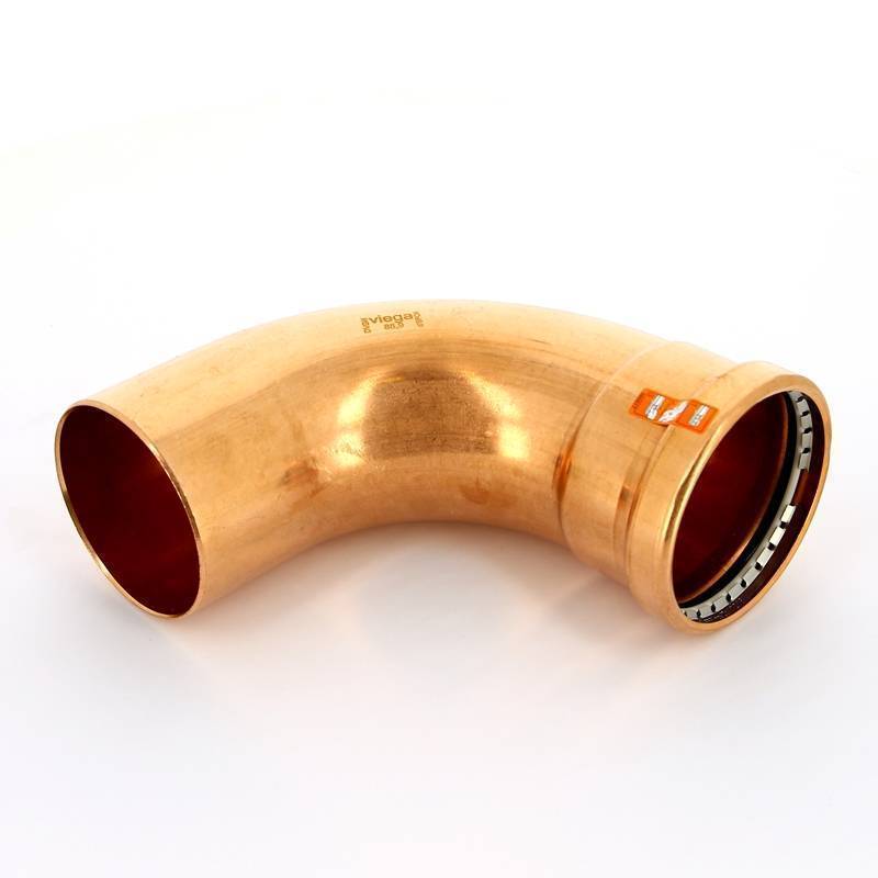 Угол-вставка 90° пресс Viega Profipress XL 88.9 мм медь 476885