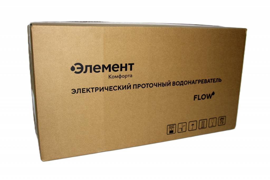 Водонагреватель электрический проточный Элемент Комфорта FLOW-12 12 кВт 00-00001102