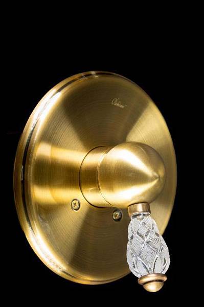 Смеситель встраиваемый для душа Boheme Crystal однорычажный бронза 305-CRST