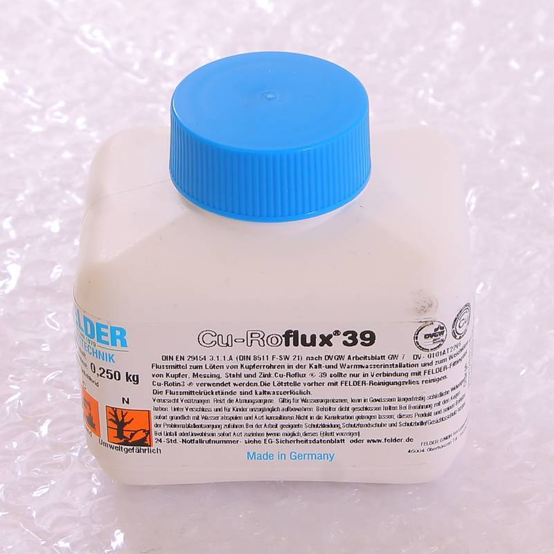 Флюс жидкий FELDER Cu-Roflux 39 в банке с кисточкой 250 г 24300155