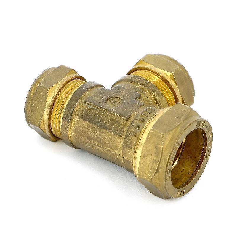 Тройник обжимной Tiemme 22х28х22 мм 1000212