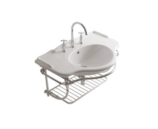 Консоль под раковину Globo Paestum 1080x620x470 мм хром PASC22