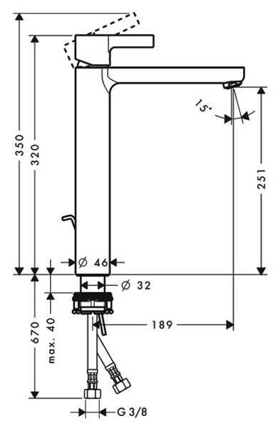 Смеситель для раковины Hansgrohe Metris S 260 хром 31022000