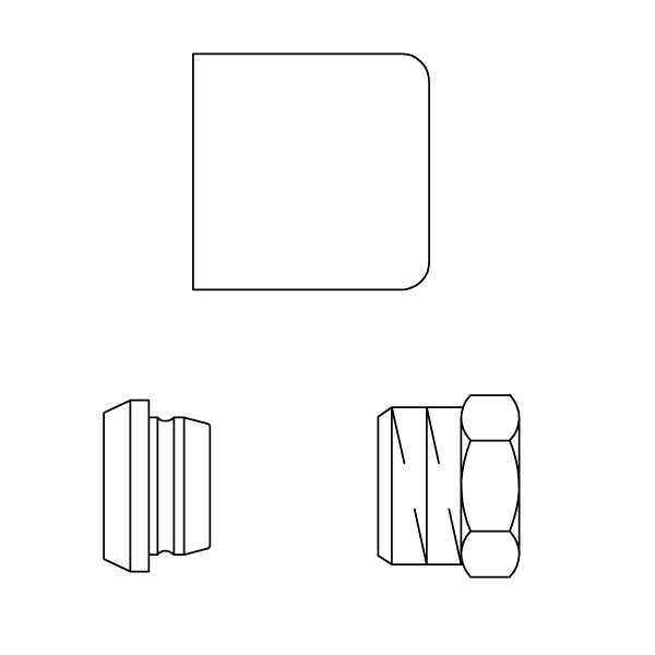 Присоединительный набор Oventrop Ofix со стяжными кольцами 1/2 x 15 мм белый 1169193