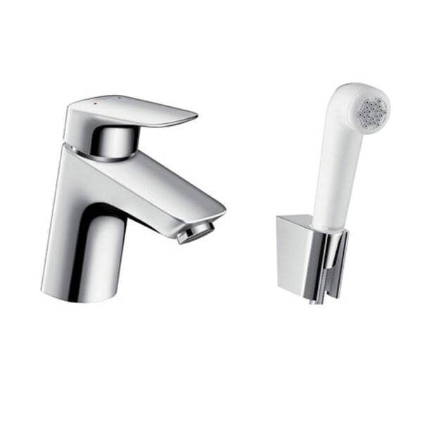 Смеситель для раковины Hansgrohe Logis с гигиеническим душем 71290000