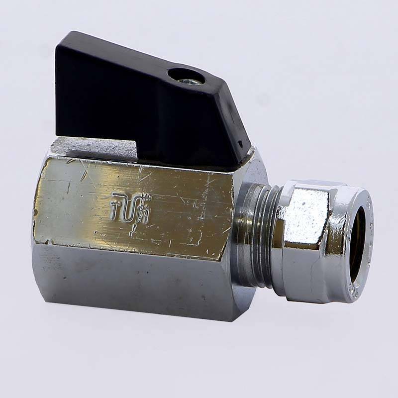 Кран шаровый мини Tiemme 12 мм x 1/2 дюйма обжим-внутренняя резьба 2900034