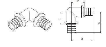 Угольник 90° REHAU RAUTITAN PX 20 13129861001