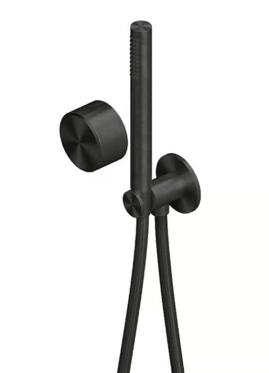 Смеситель для душа Quadrodesign Stereo встраиваемый на 1 потребителя цвет золото черное 1658ON