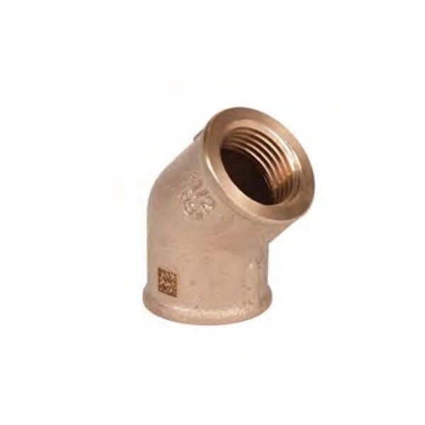 Угольник 45° REHAU AURLINE 1 ВВ резьбовой красная бронза RX+ 18784061001