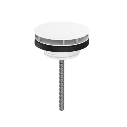 Донный клапан hansgrohe для раковины незапираемый цвет белый матовый 50001700