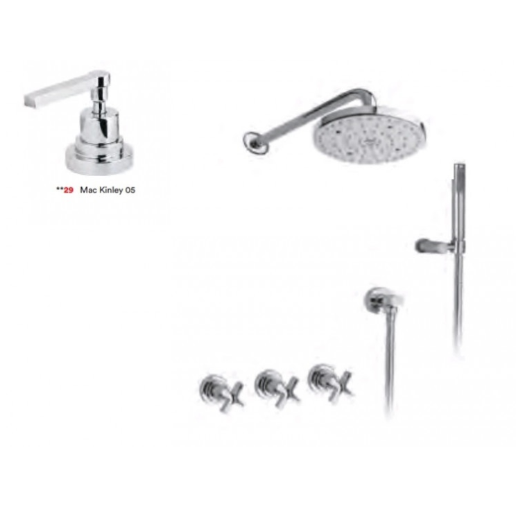 Душевой комплект Nicolazzi Mac Kinley 05 хром 2233EXTCR29