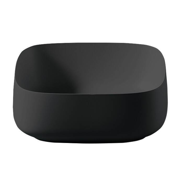 Раковина накладная Artceram Cognac Quadro 460х410х155 мм черный глянцевый COL0070300